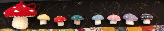 Crocheted Lil Mushrooms