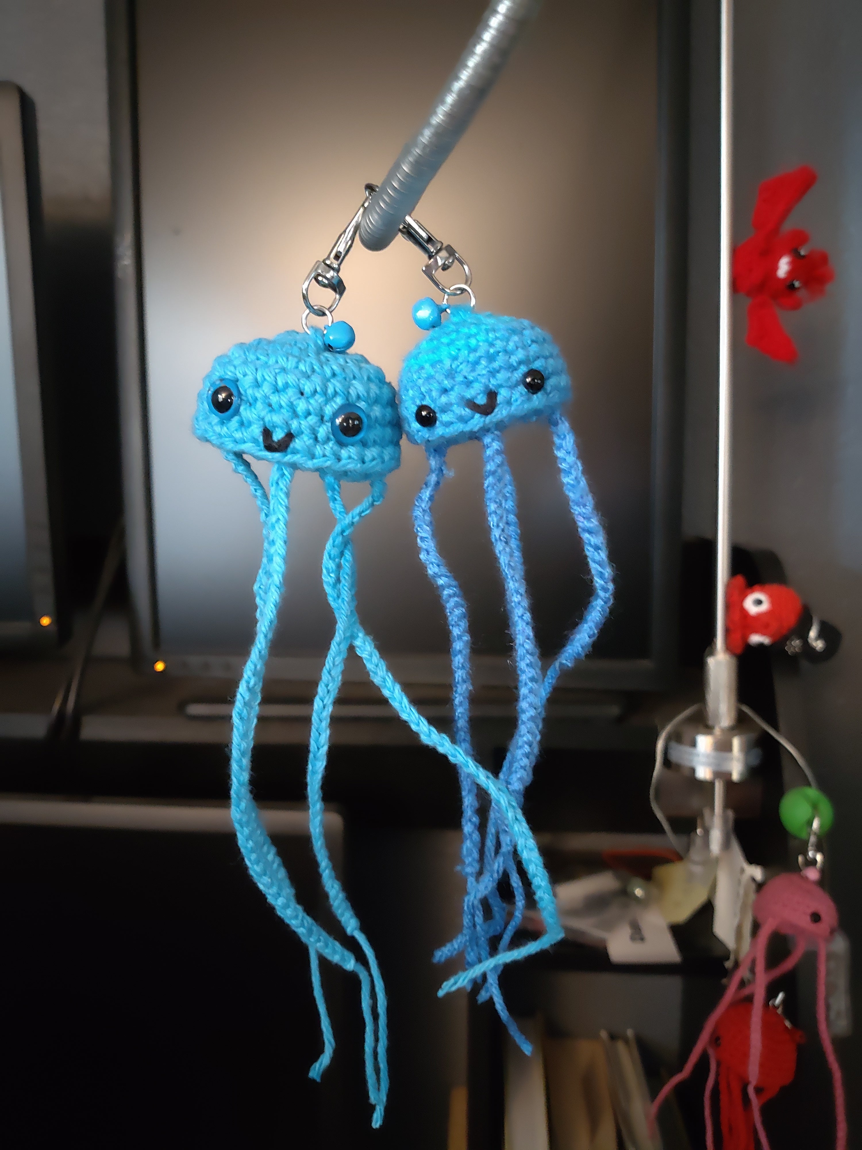 Jelly Fish Keychain – Mellow Mushrooms Crochet